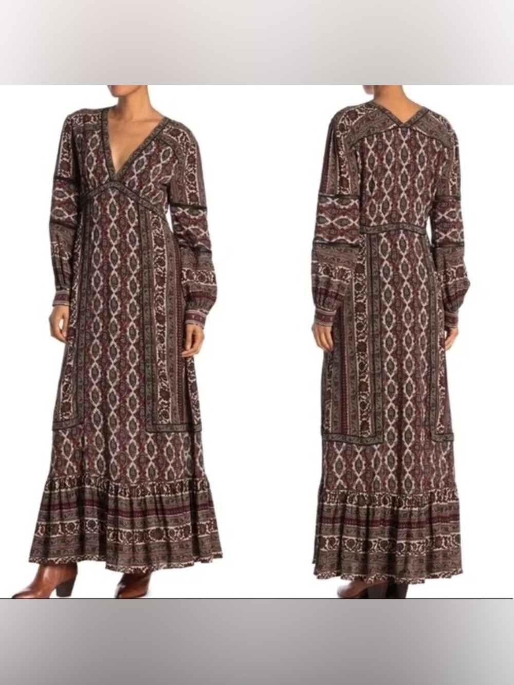 Frye Long Sleeve Maxi Dress XS